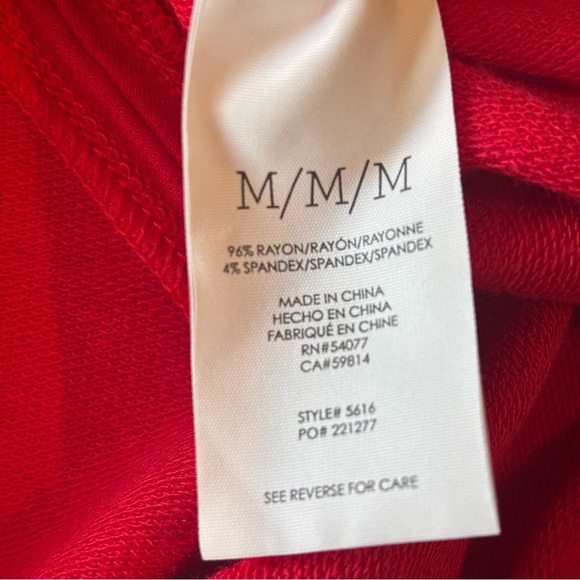 CABI Women’s Short Sleeve Red Body-con Shirt Dress w/ Adjustable Sleeves Medium - Picture 6 of 10